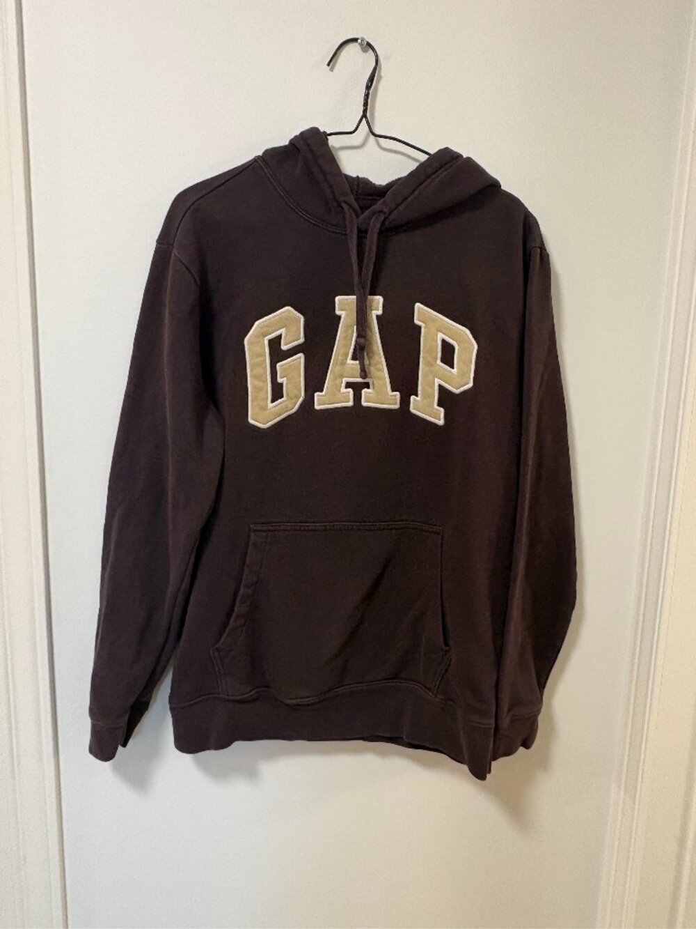 The Gap Brown Hoodie Size Small Casual Lounge Large Logo Turkish Coffee